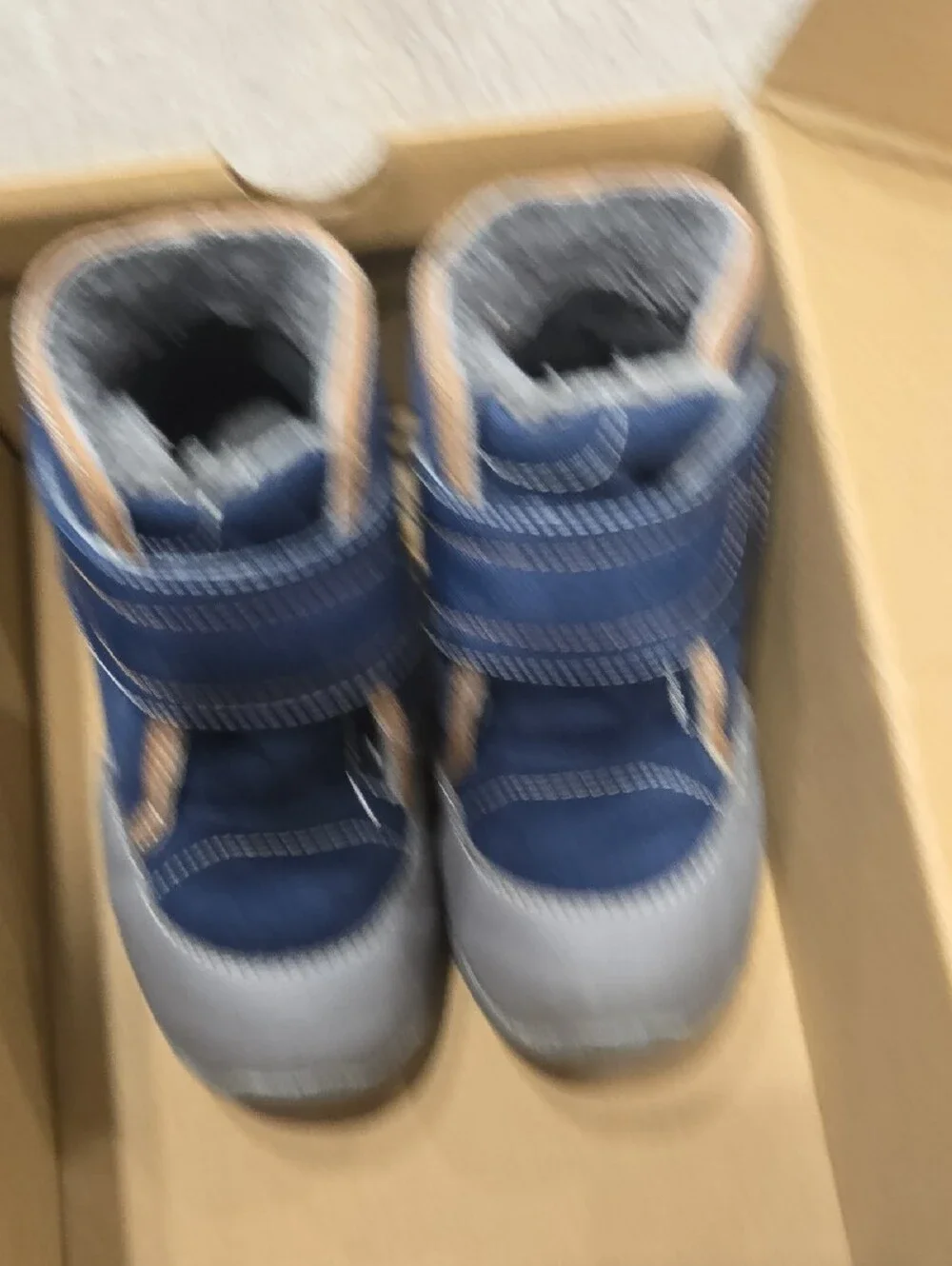 See Kai Run Blake Navy and Tan Kids' Boots